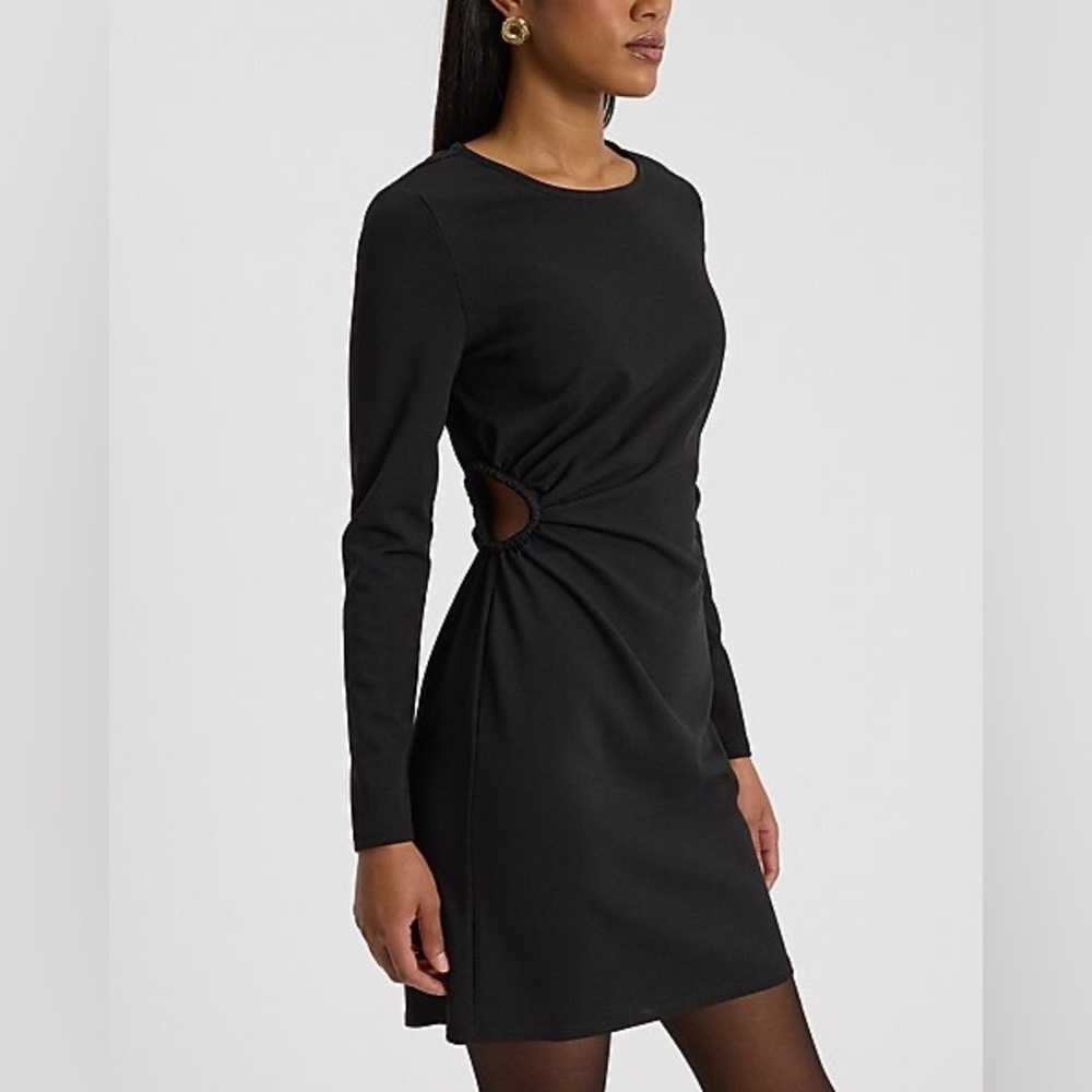 Elegant Black Cutout Dress